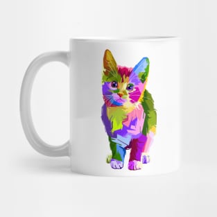 CUTE KITTY CAT COLORFUL ANIMAL Mug